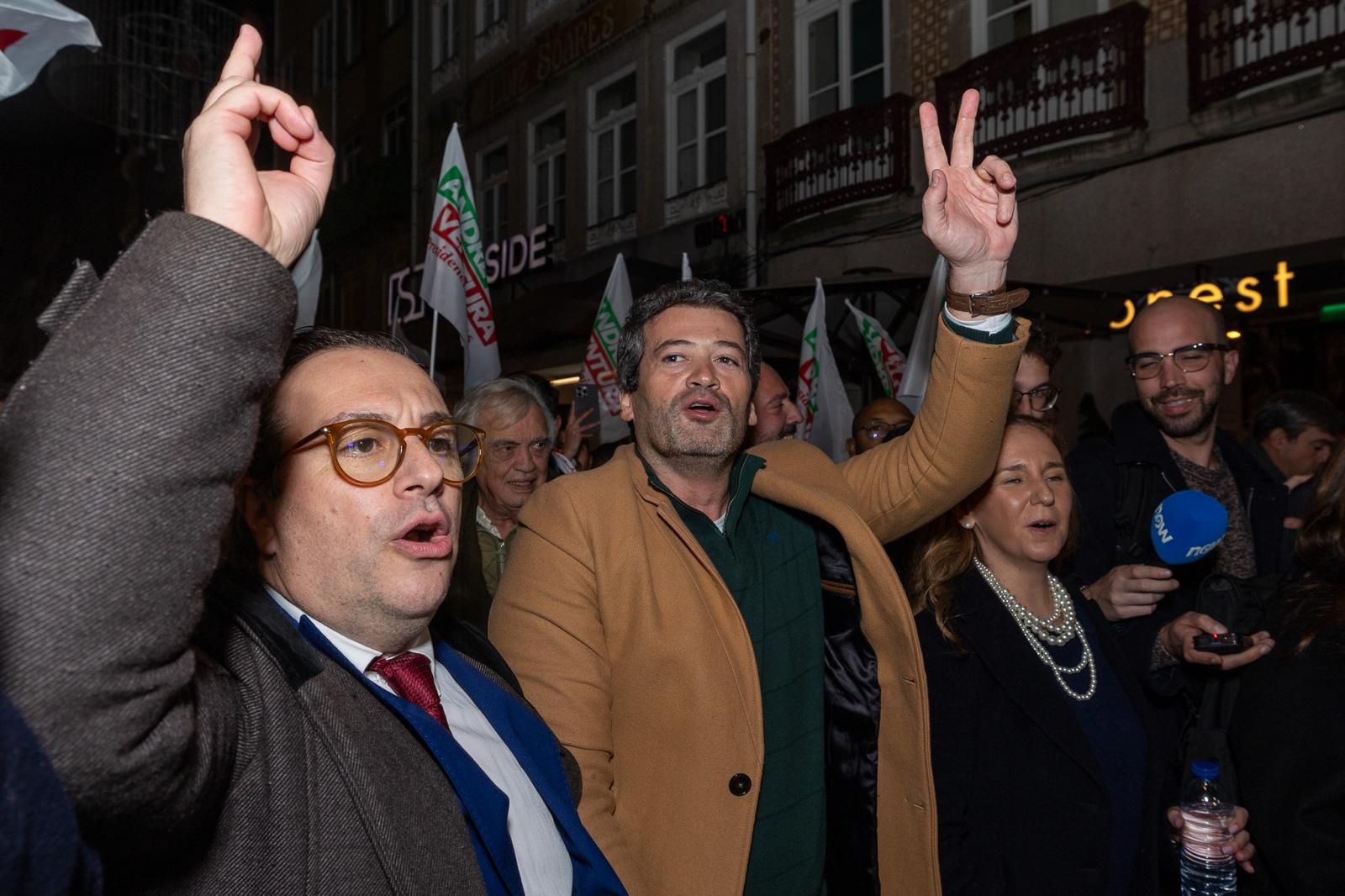 Mobilização nas ruas do Porto com André Ventura e Rui Afonso